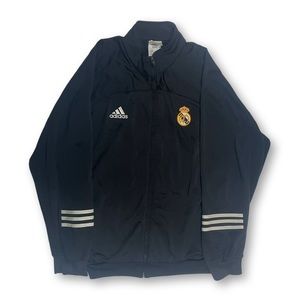 VINTAGE ADIDAS REAL MADRID ZIP UP JACKET 100th ANNIVERSARY